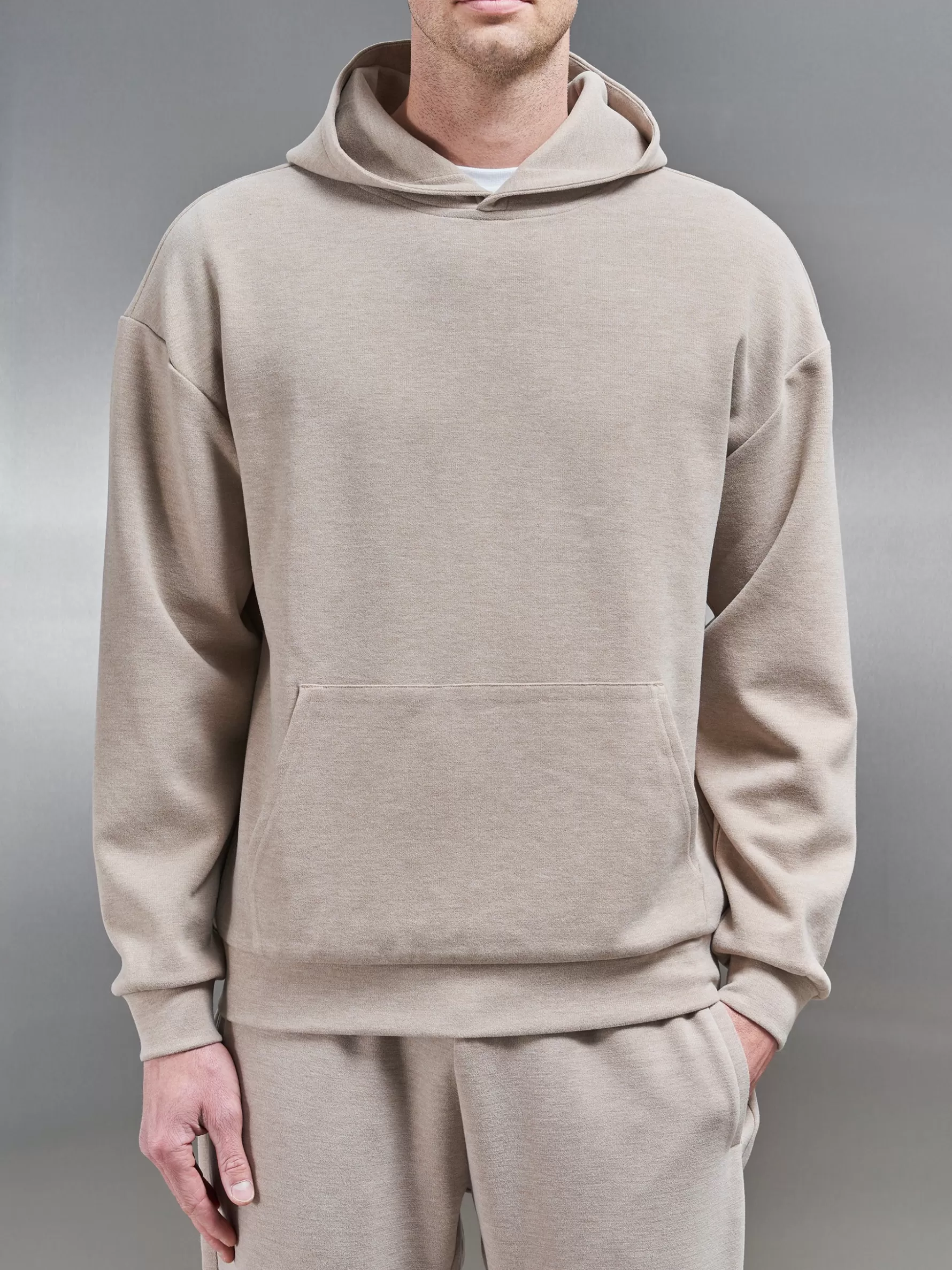 ARNE Relaxed Fit Knitted Hoodie -