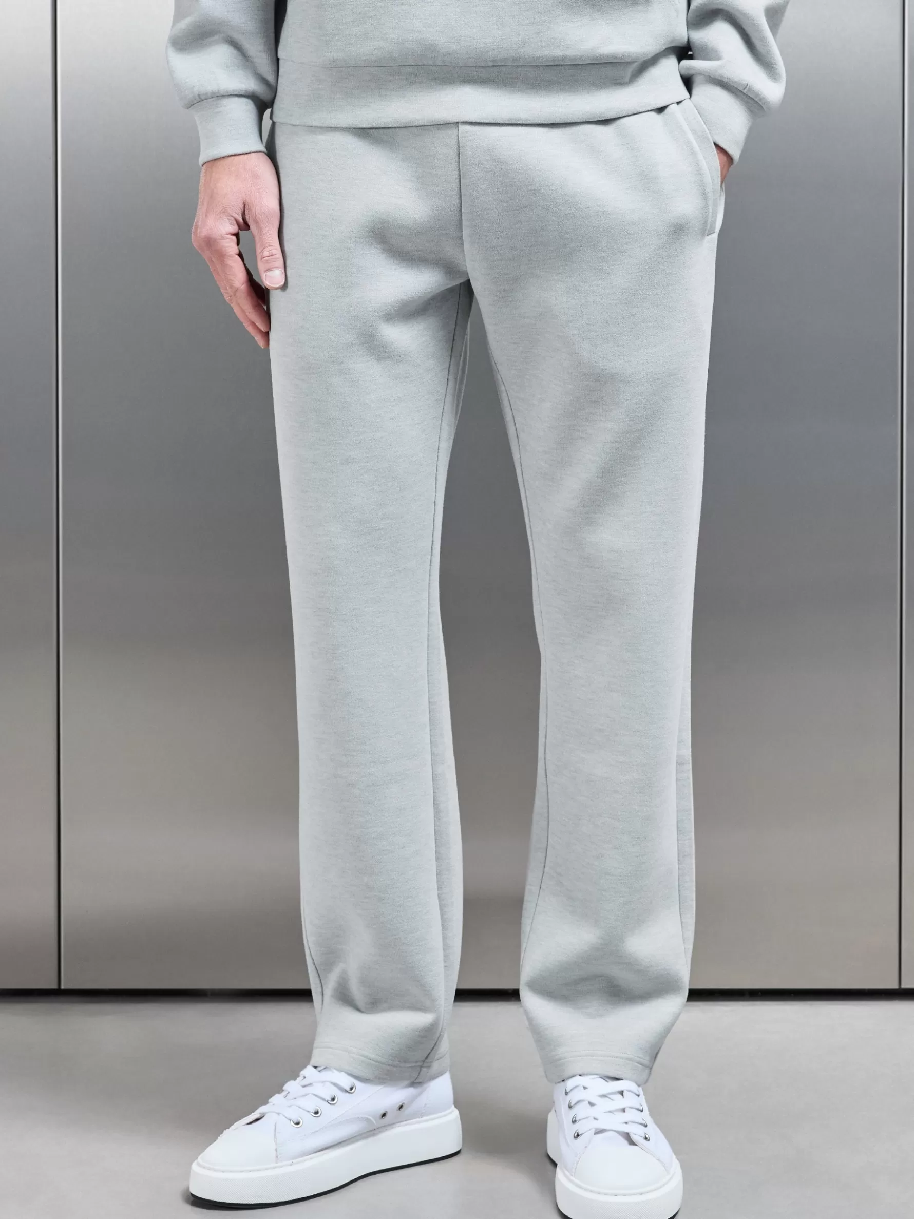 ARNE Relaxed Fit Knitted Jogger - Marl Grey