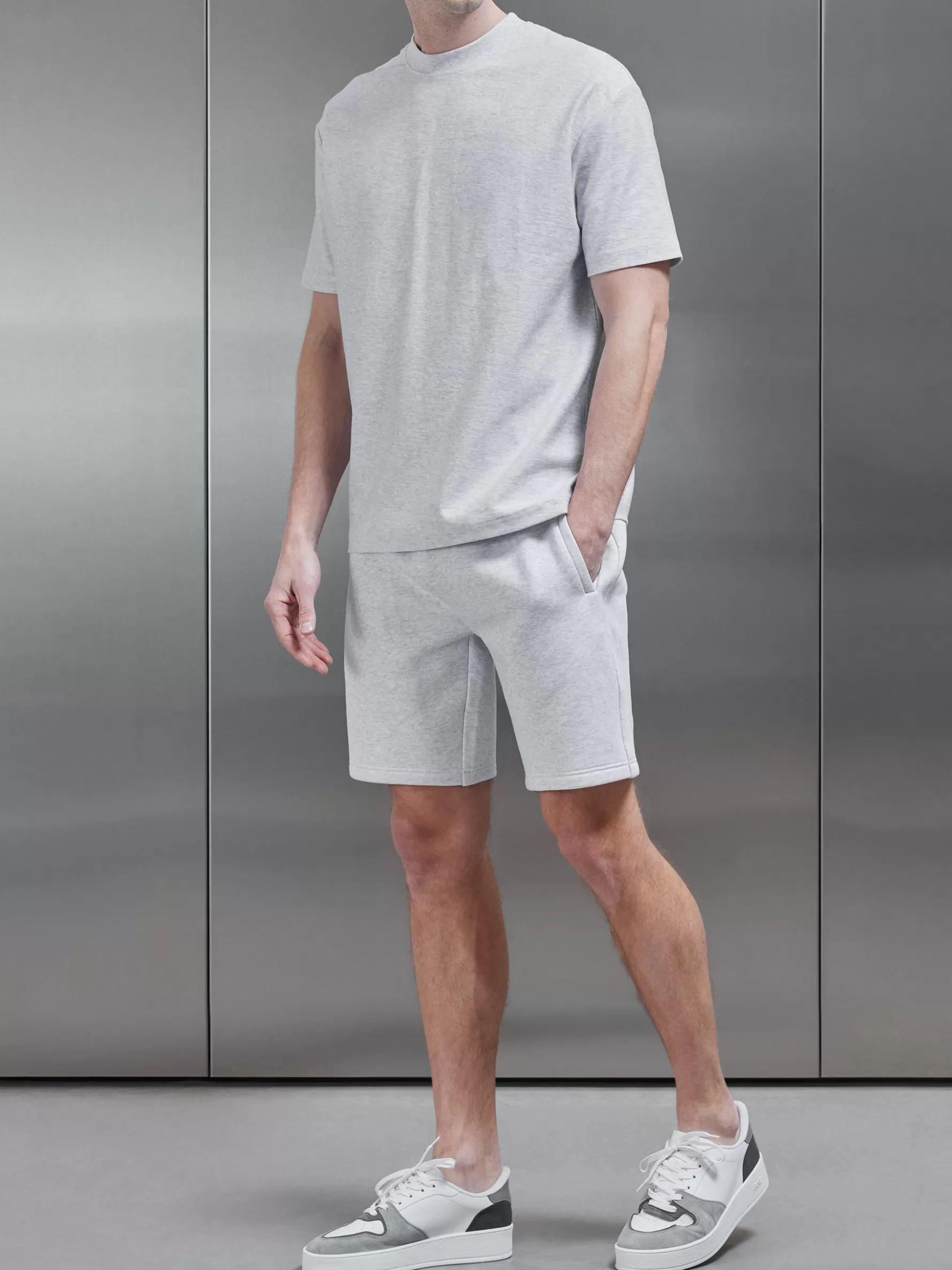 ARNE Relaxed Fit Short - Marl Grey