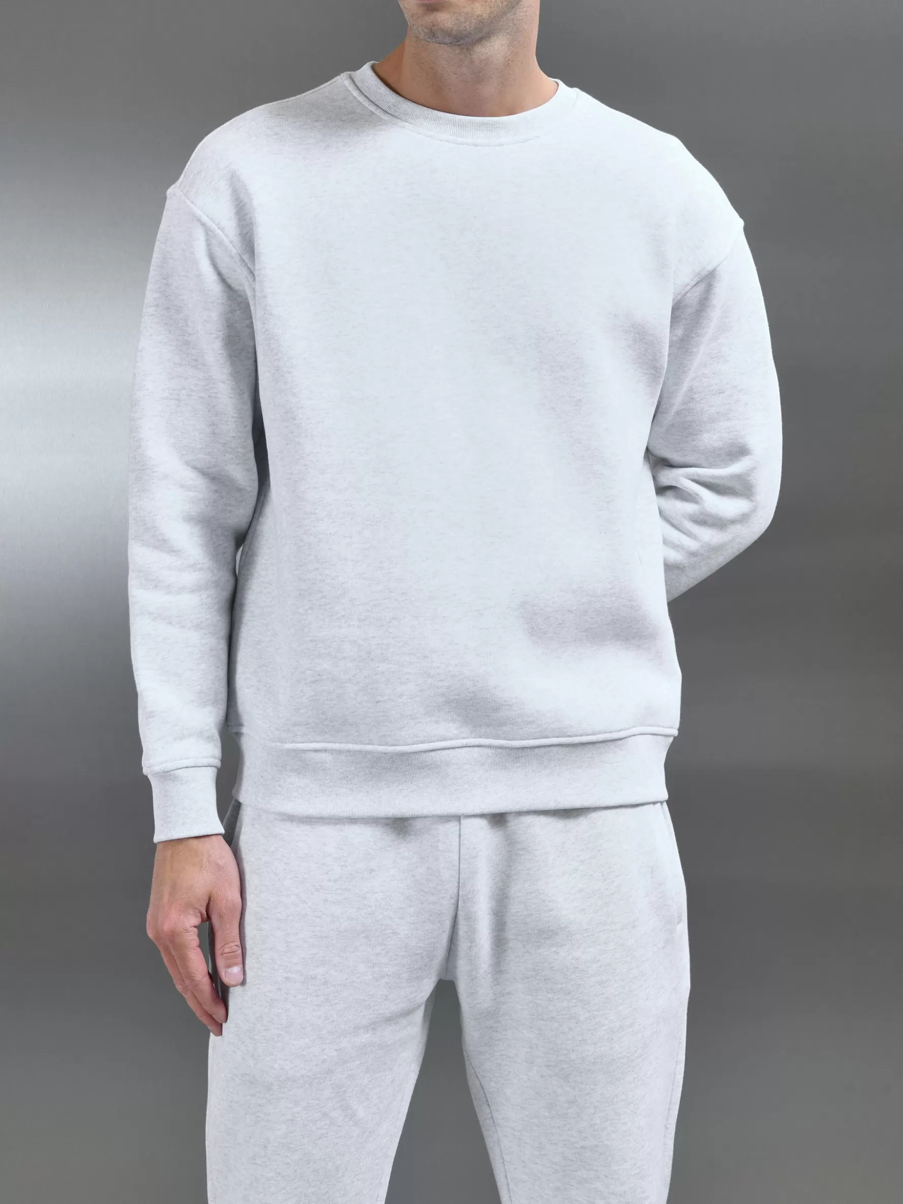 ARNE Relaxed Fit Sweatshirt - Marl Grey