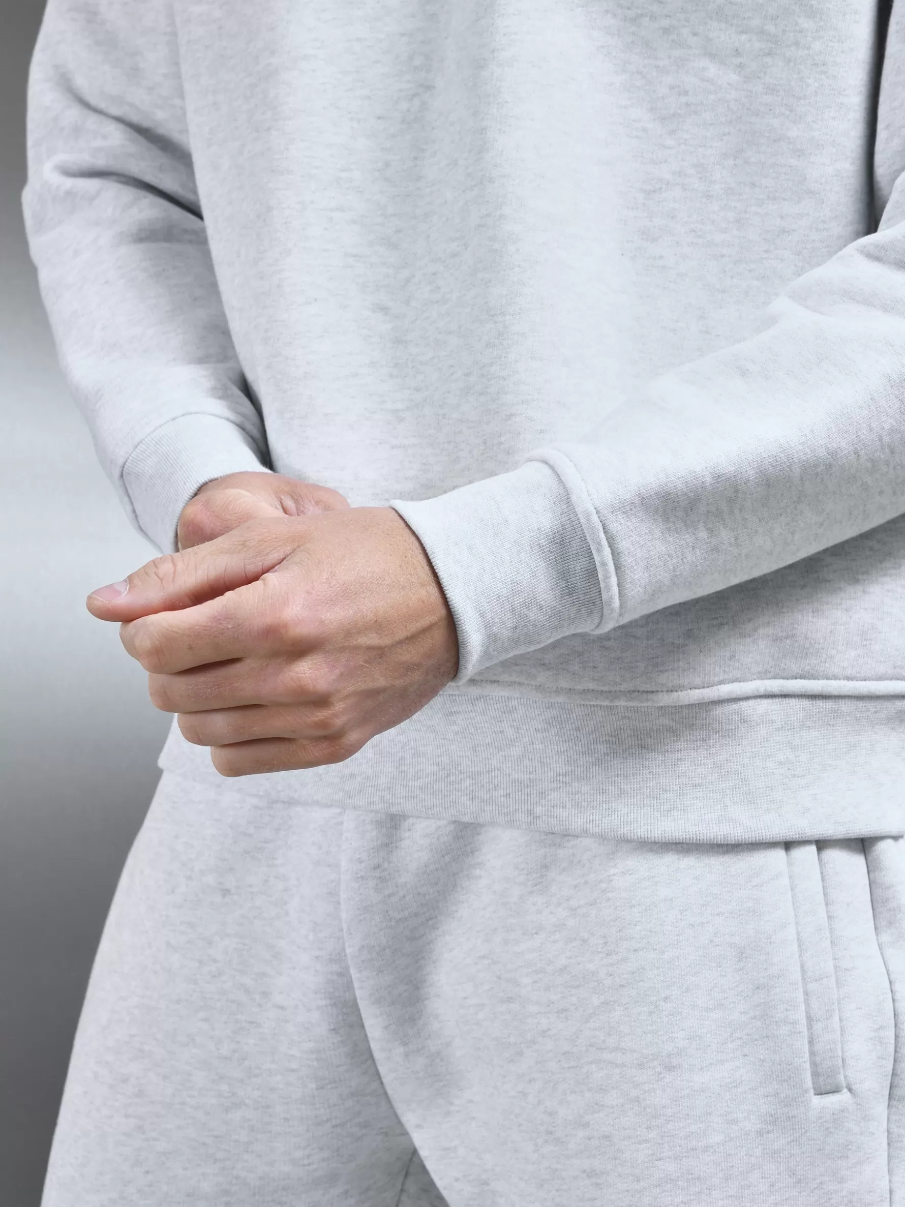 ARNE Relaxed Fit Sweatshirt - Marl Grey