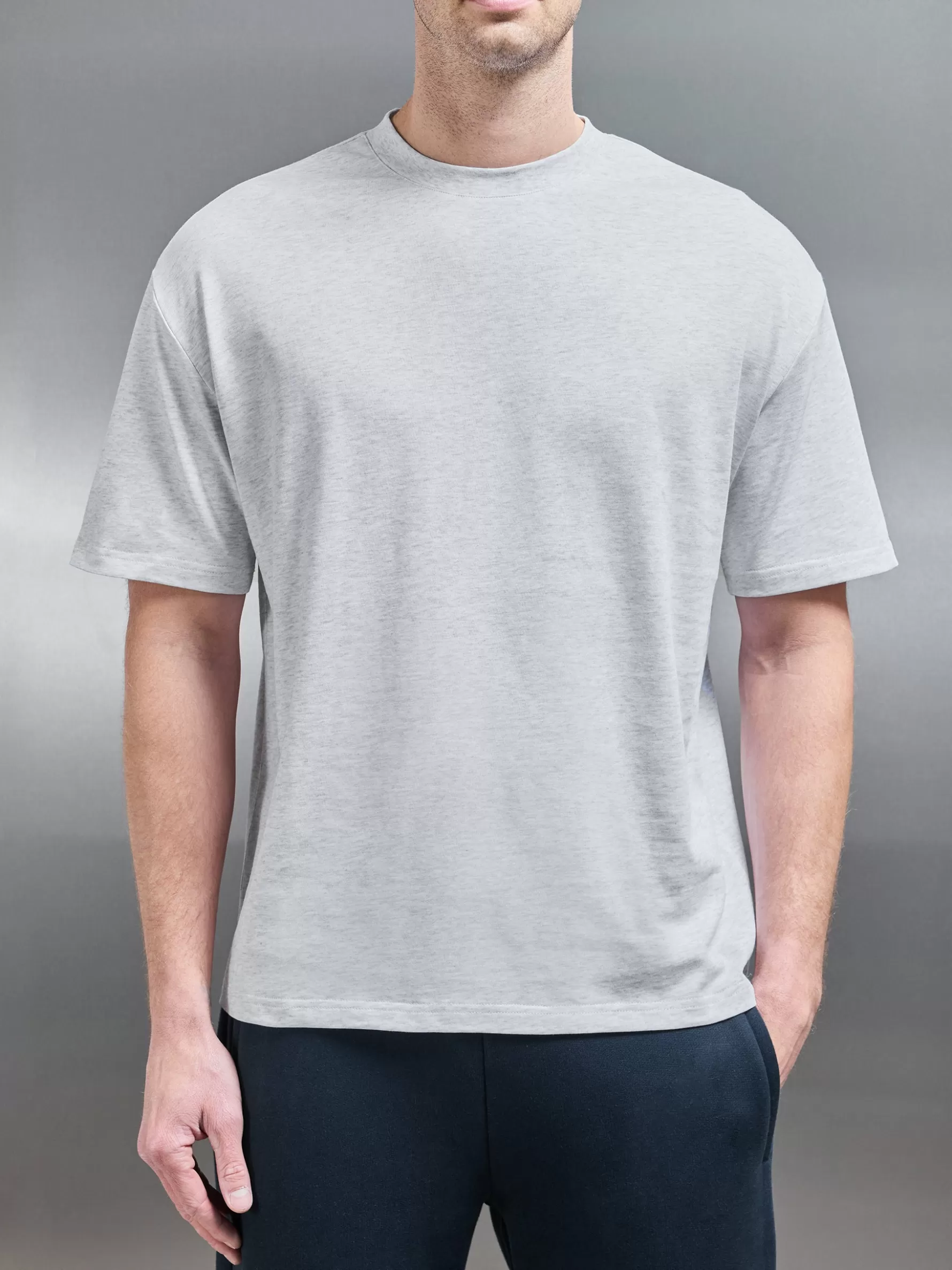 ARNE Relaxed Fit T-Shirt - Marl Grey