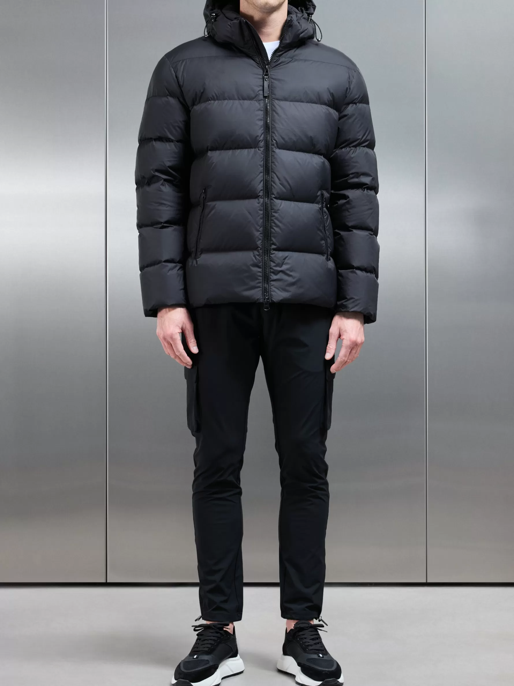 ARNE Short Down Jacket - Midnight Black