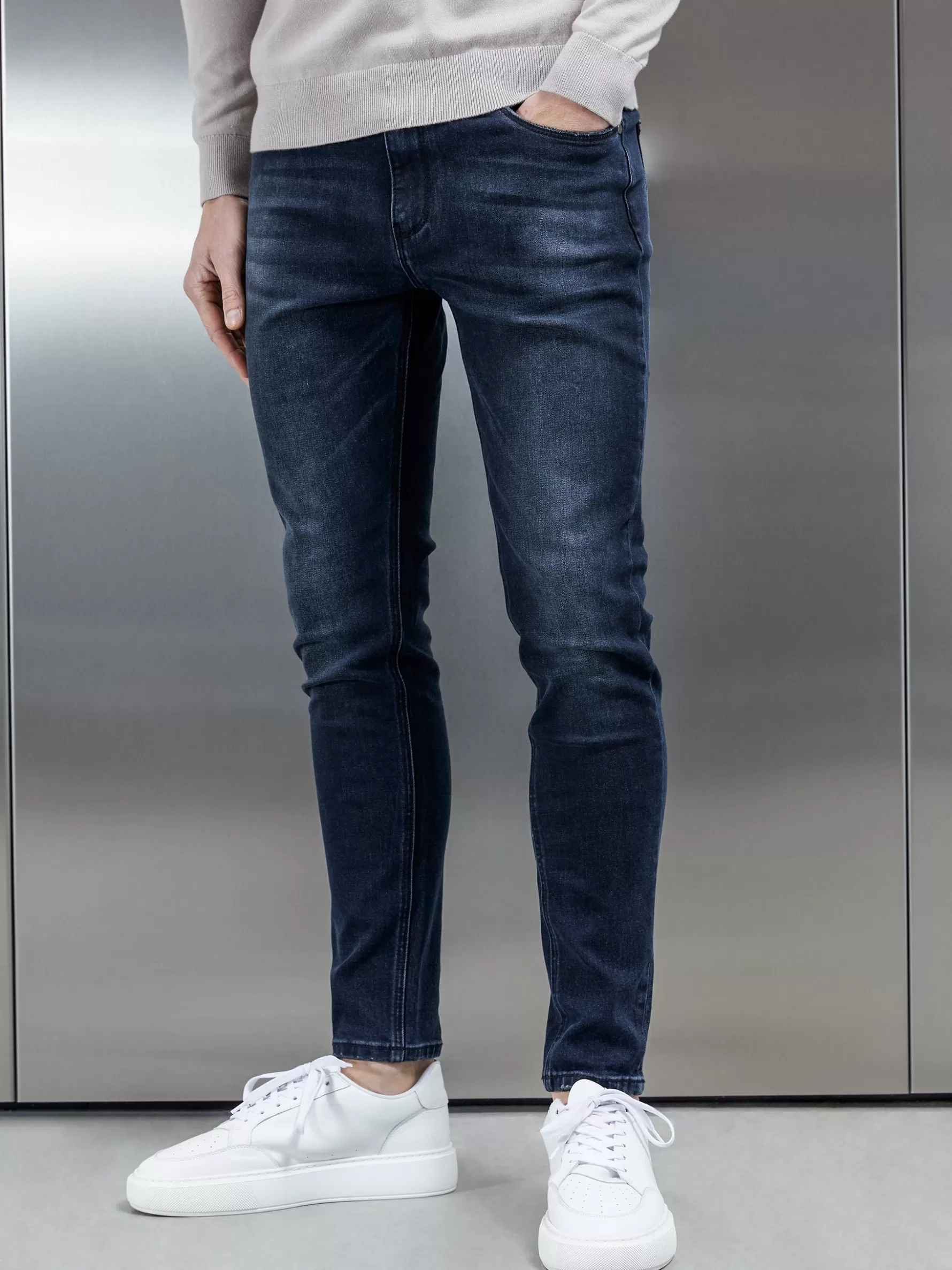 ARNE Slim Fit Denim Jeans - Midnight Blue