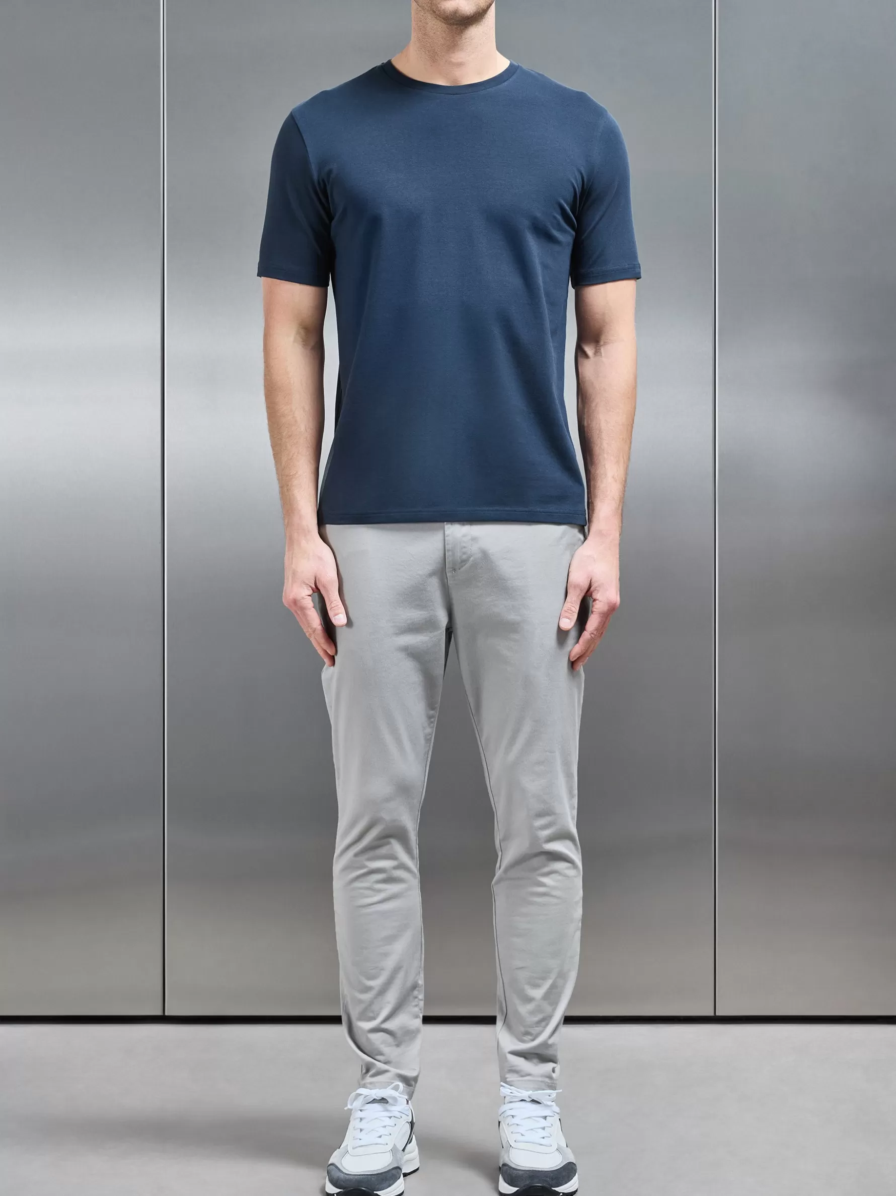 ARNE Stretch Slim Fit Cotton T-Shirt -