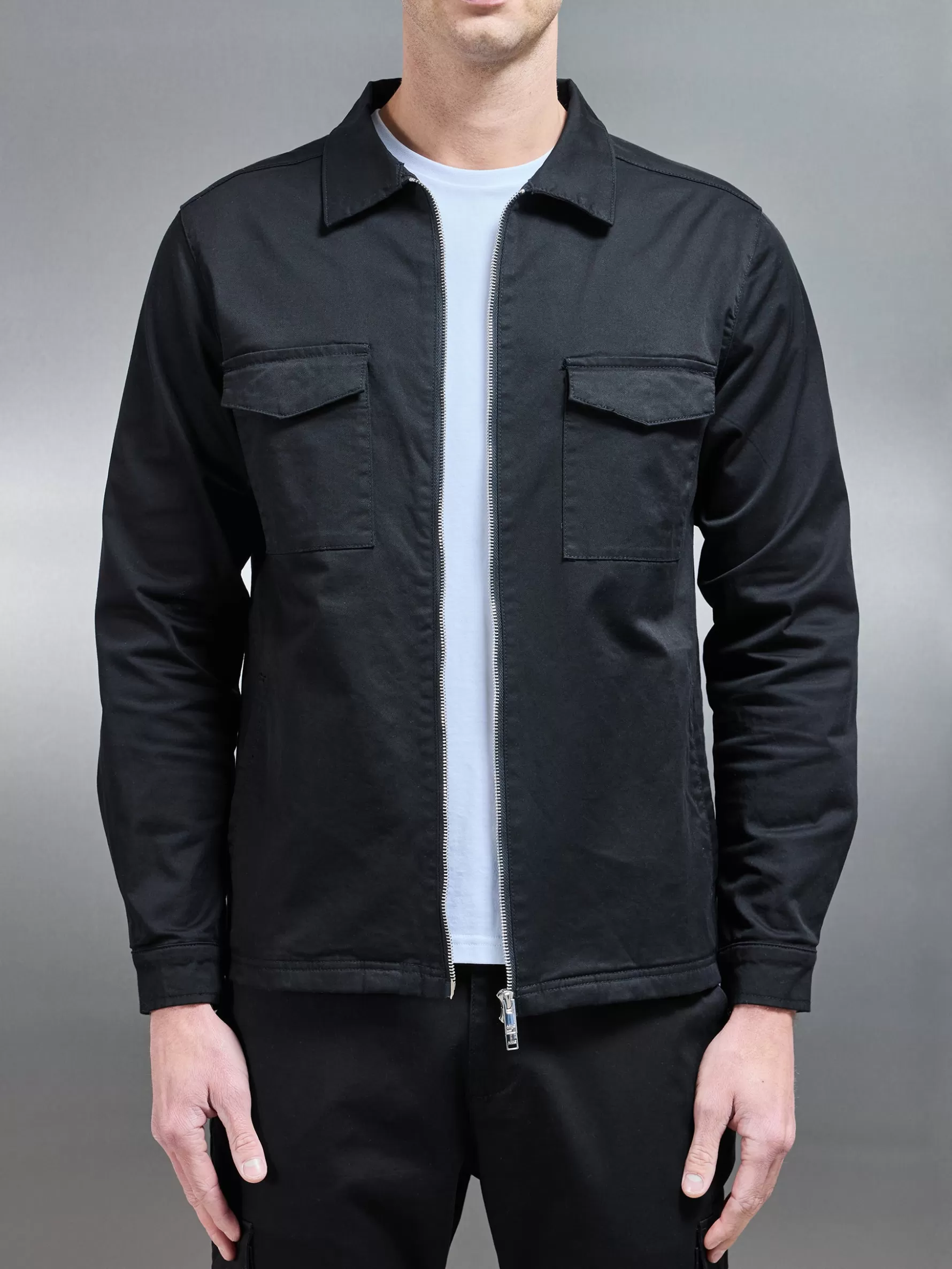 ARNE Tailored Cotton Cargo Jacket -