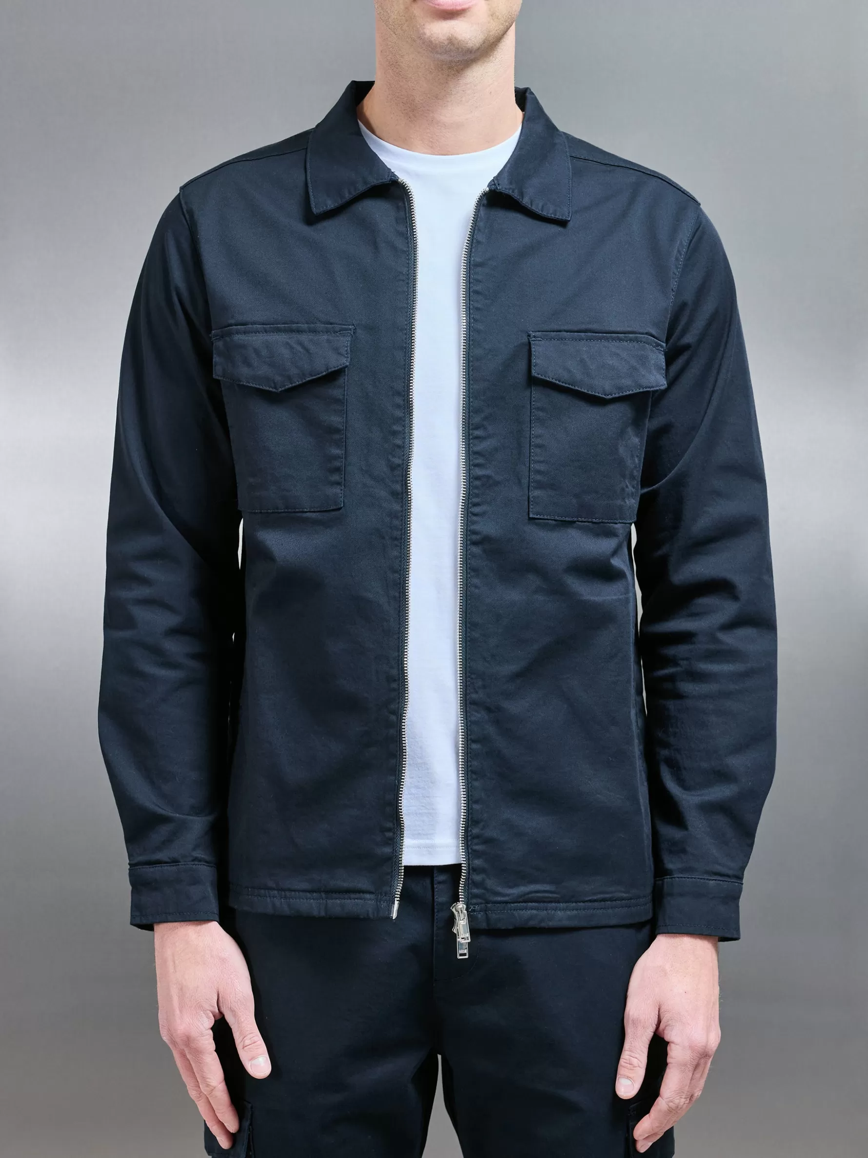 ARNE Tailored Cotton Cargo Jacket -