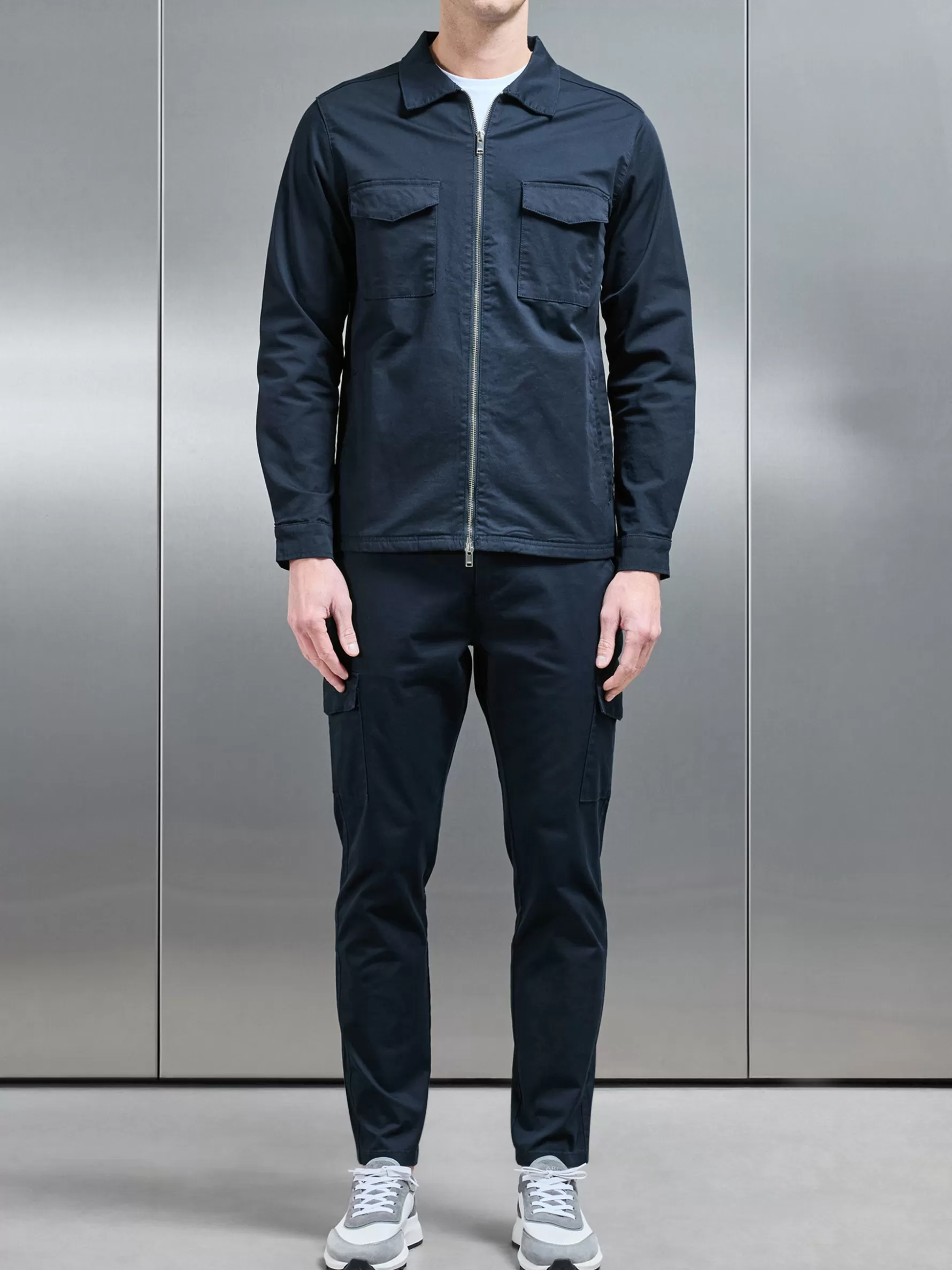 ARNE Tailored Cotton Cargo Jacket -