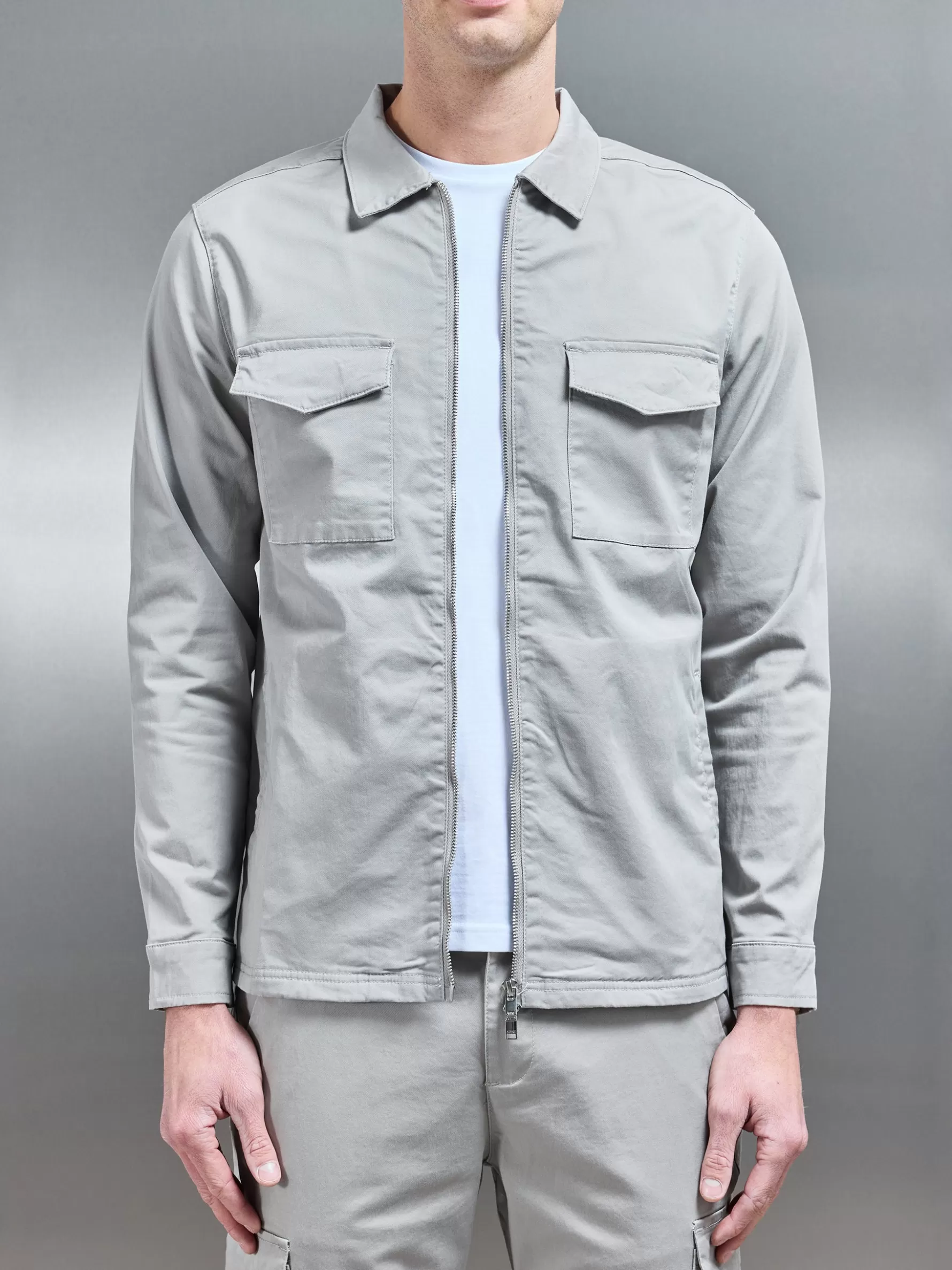 ARNE Tailored Cotton Cargo Jacket -