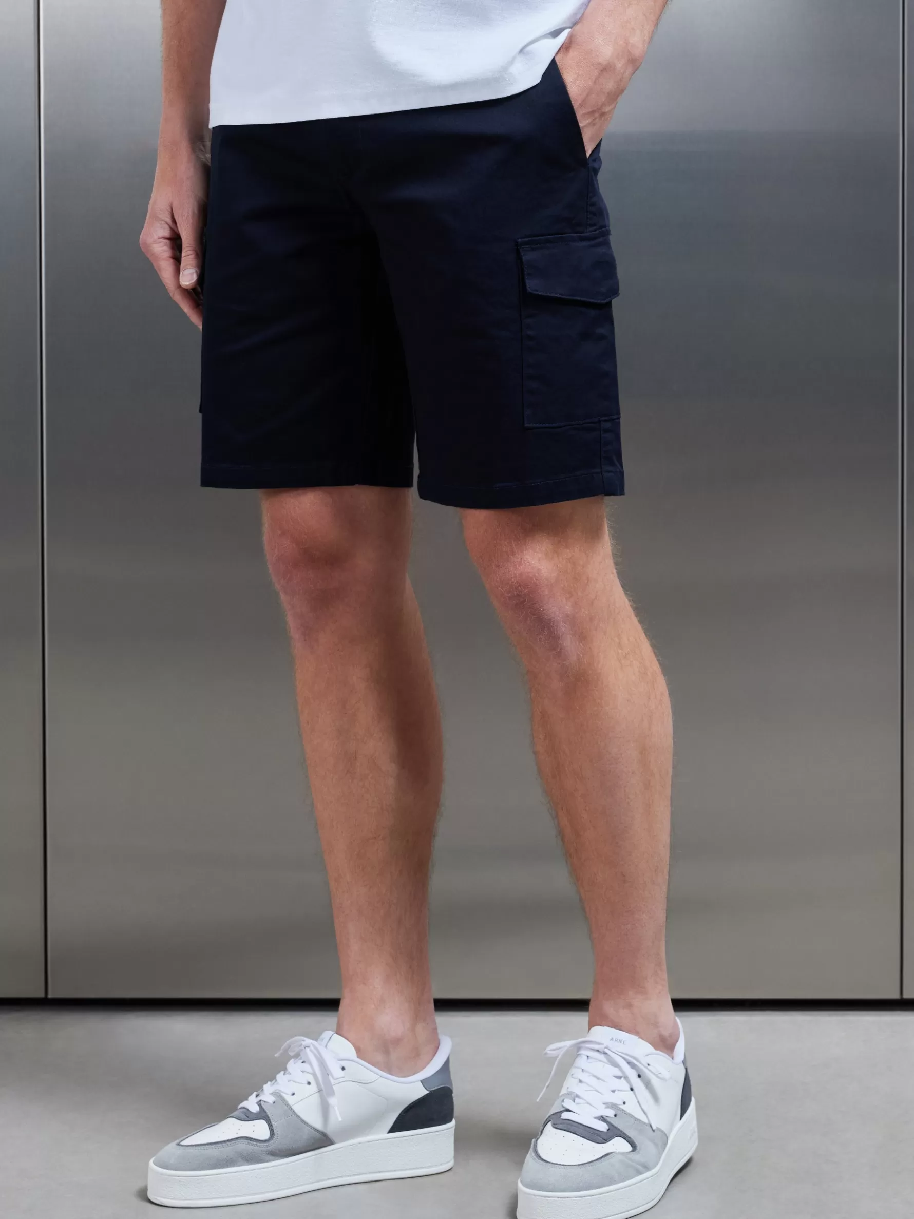 ARNE Tailored Cotton Cargo Short -