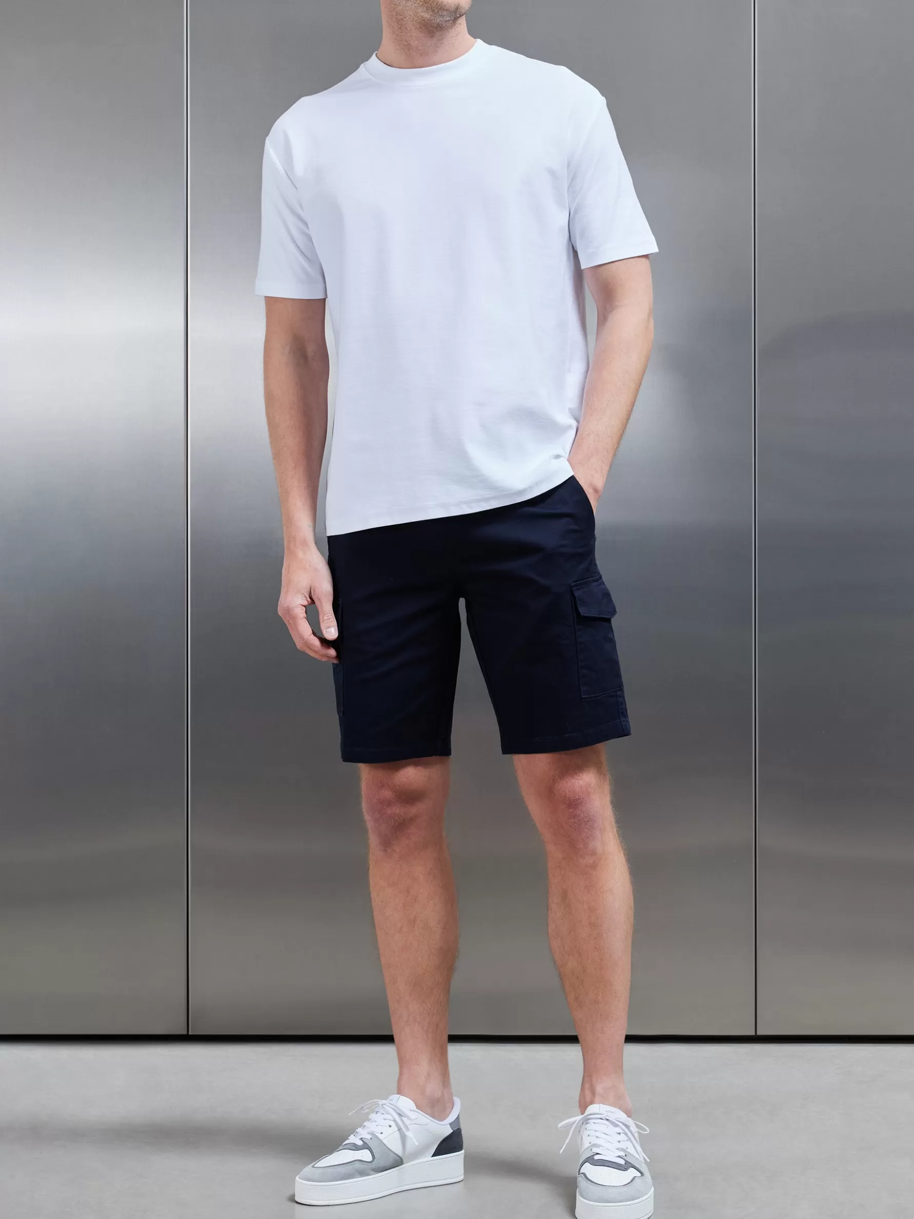 ARNE Tailored Cotton Cargo Short -