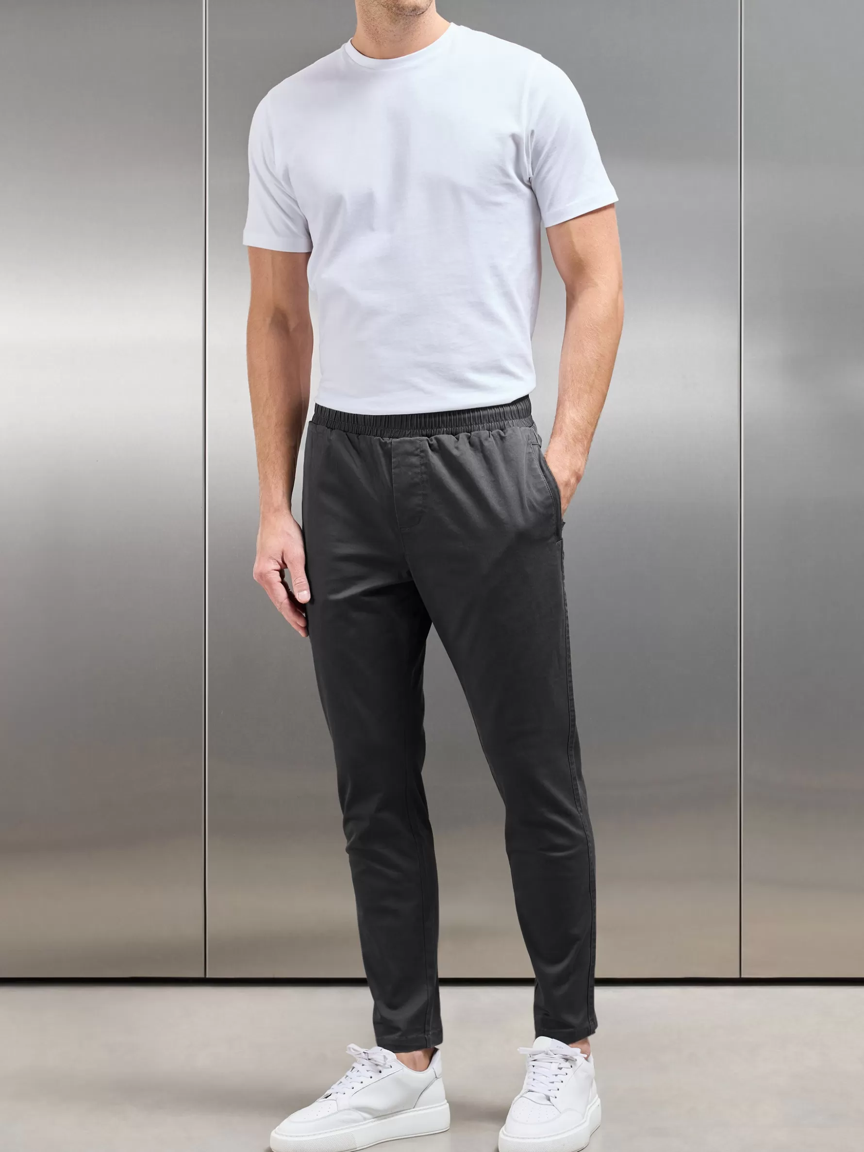 ARNE Tailored Drawstring Chino Trouser -