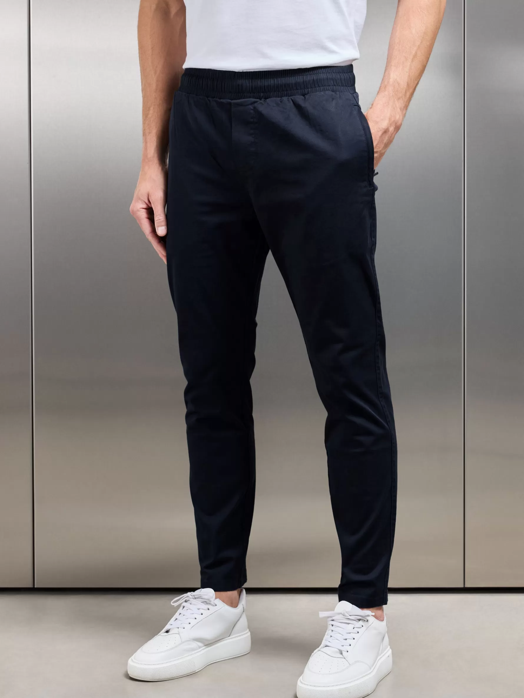 ARNE Tailored Drawstring Chino Trouser -