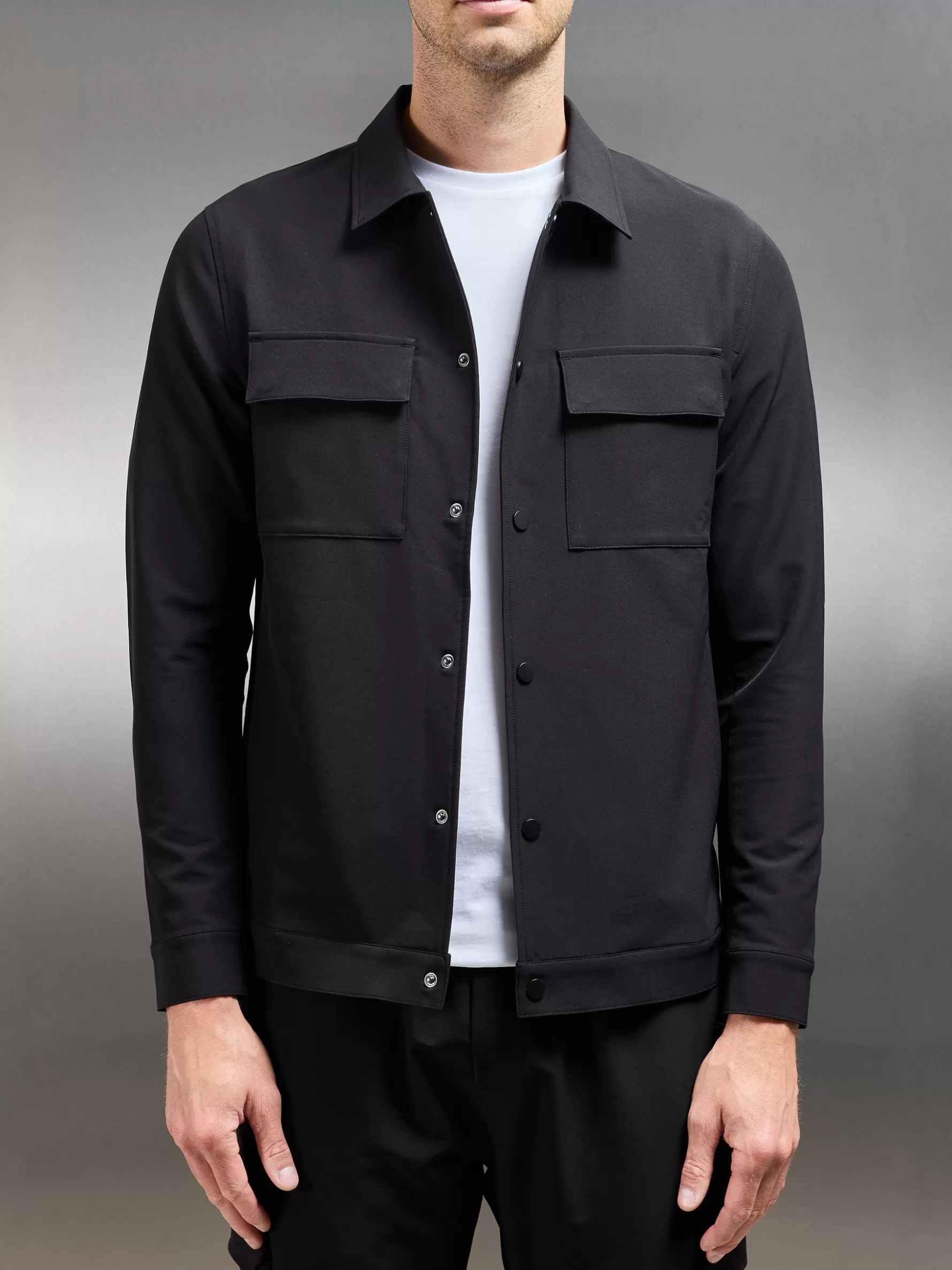 ARNE Technical Mid Weight Popper Overshirt -