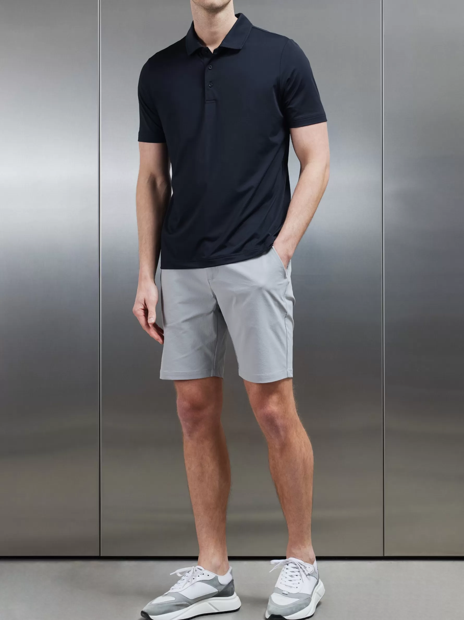 ARNE Technical Tailored Short - Mid Grey