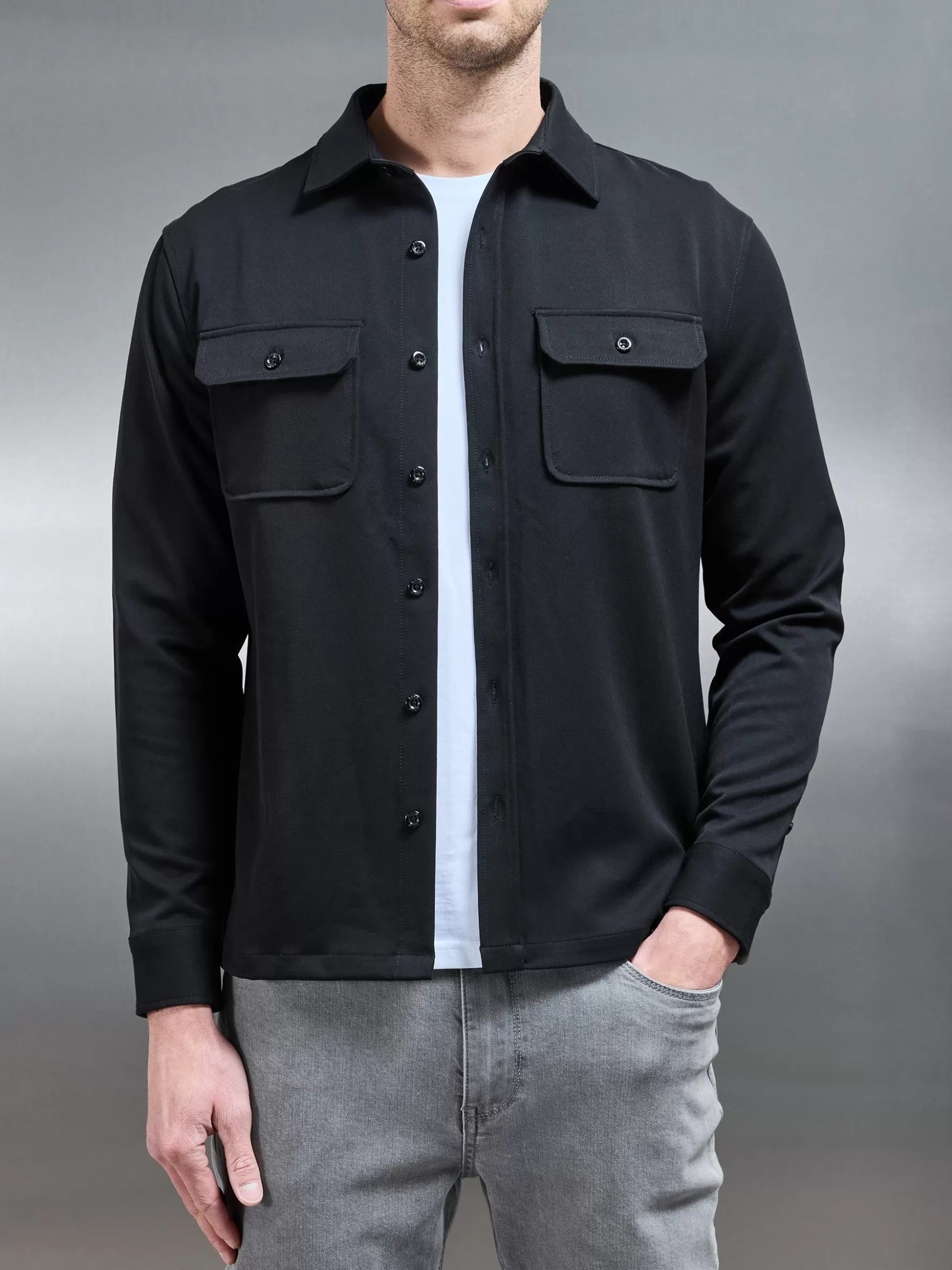 ARNE Textured Overshirt -