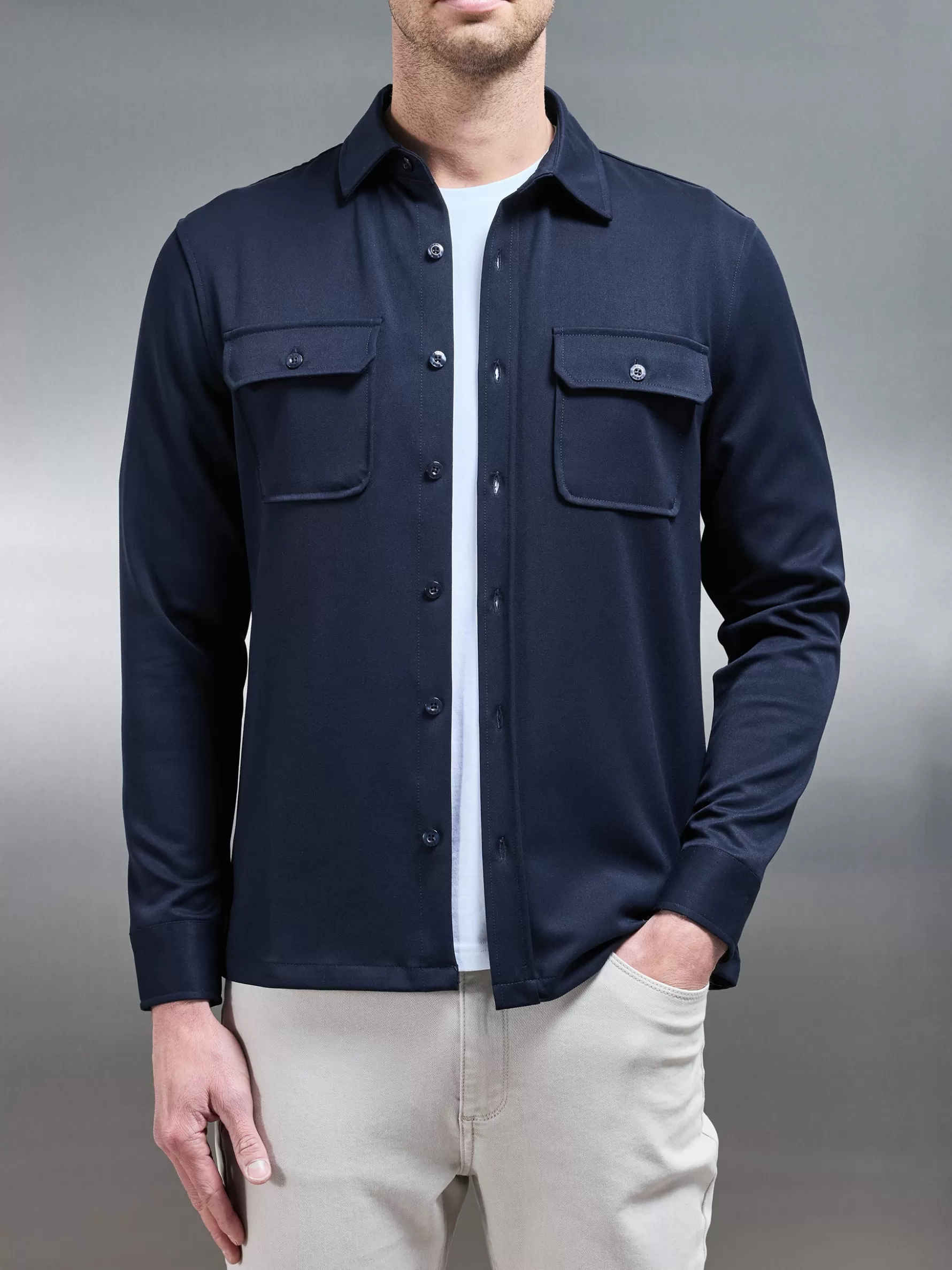 ARNE Textured Overshirt -