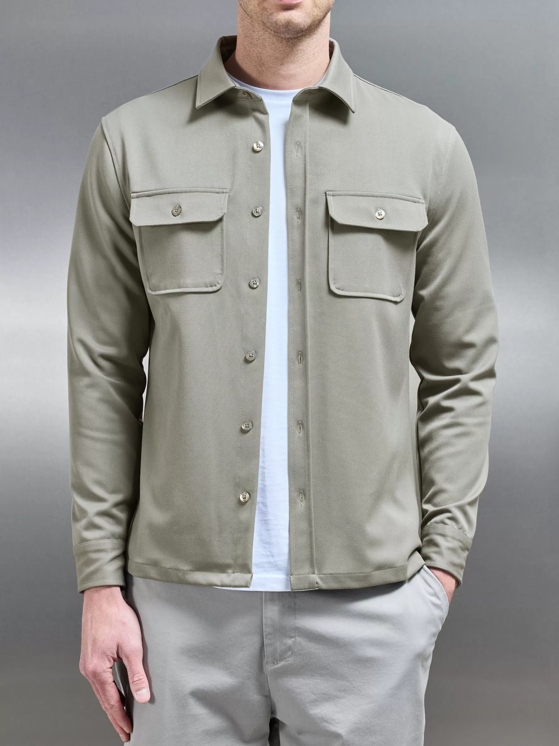 ARNE Textured Overshirt -