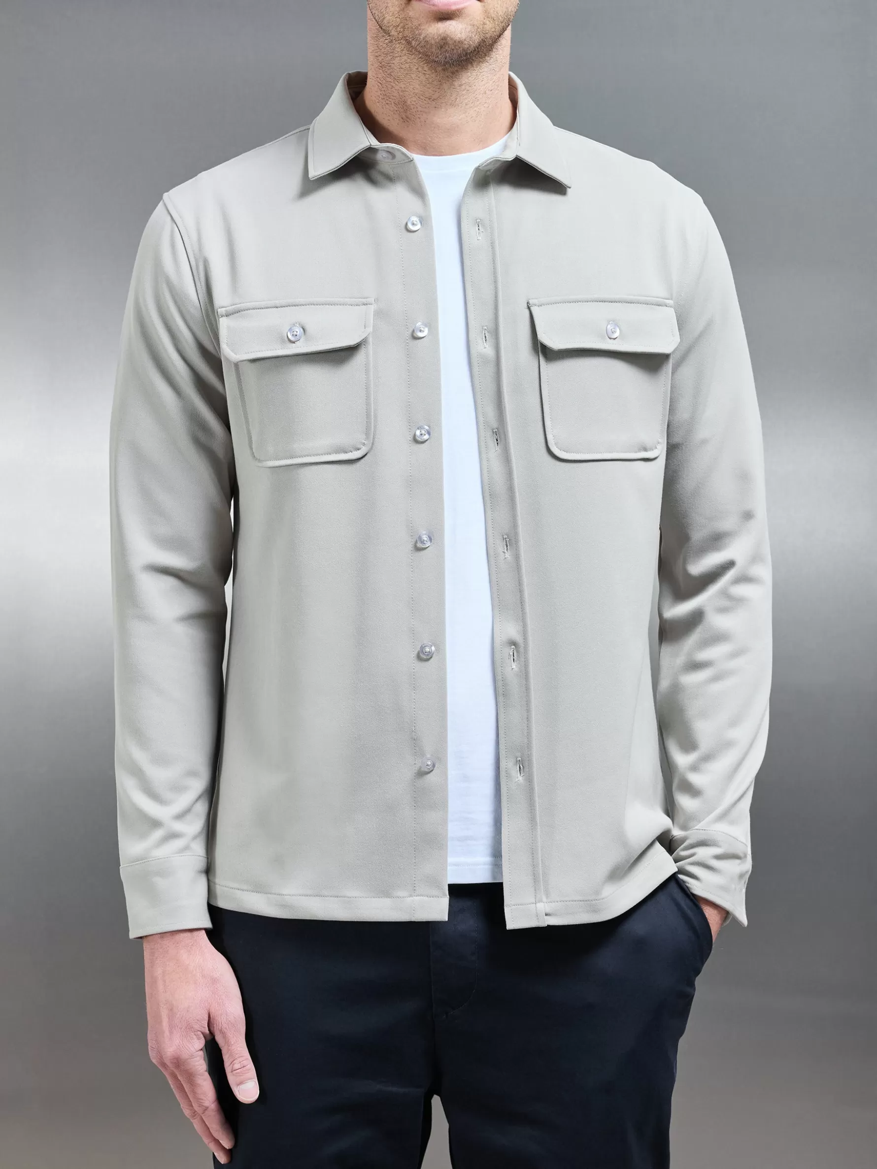 ARNE Textured Overshirt -