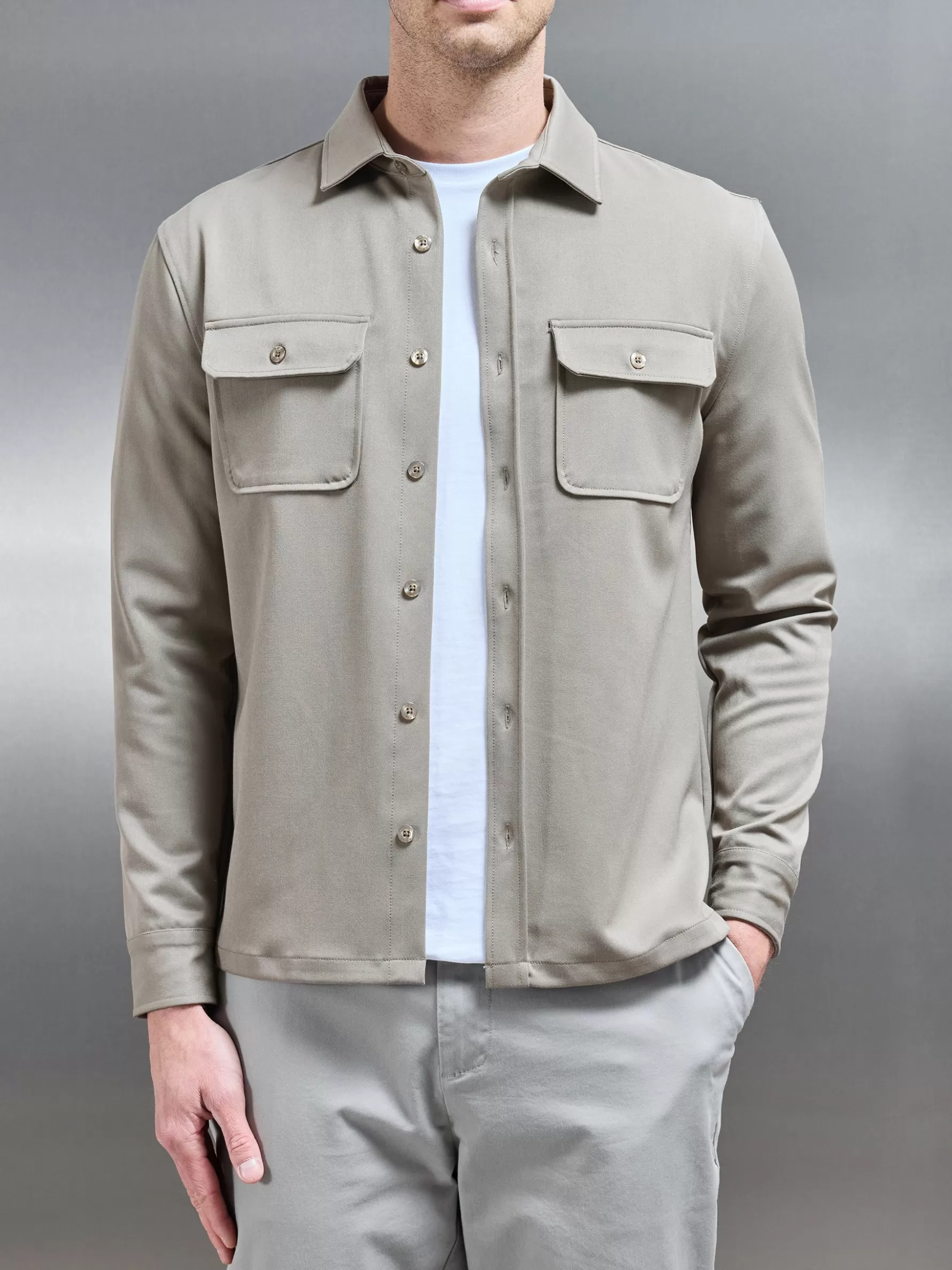 ARNE Textured Overshirt -