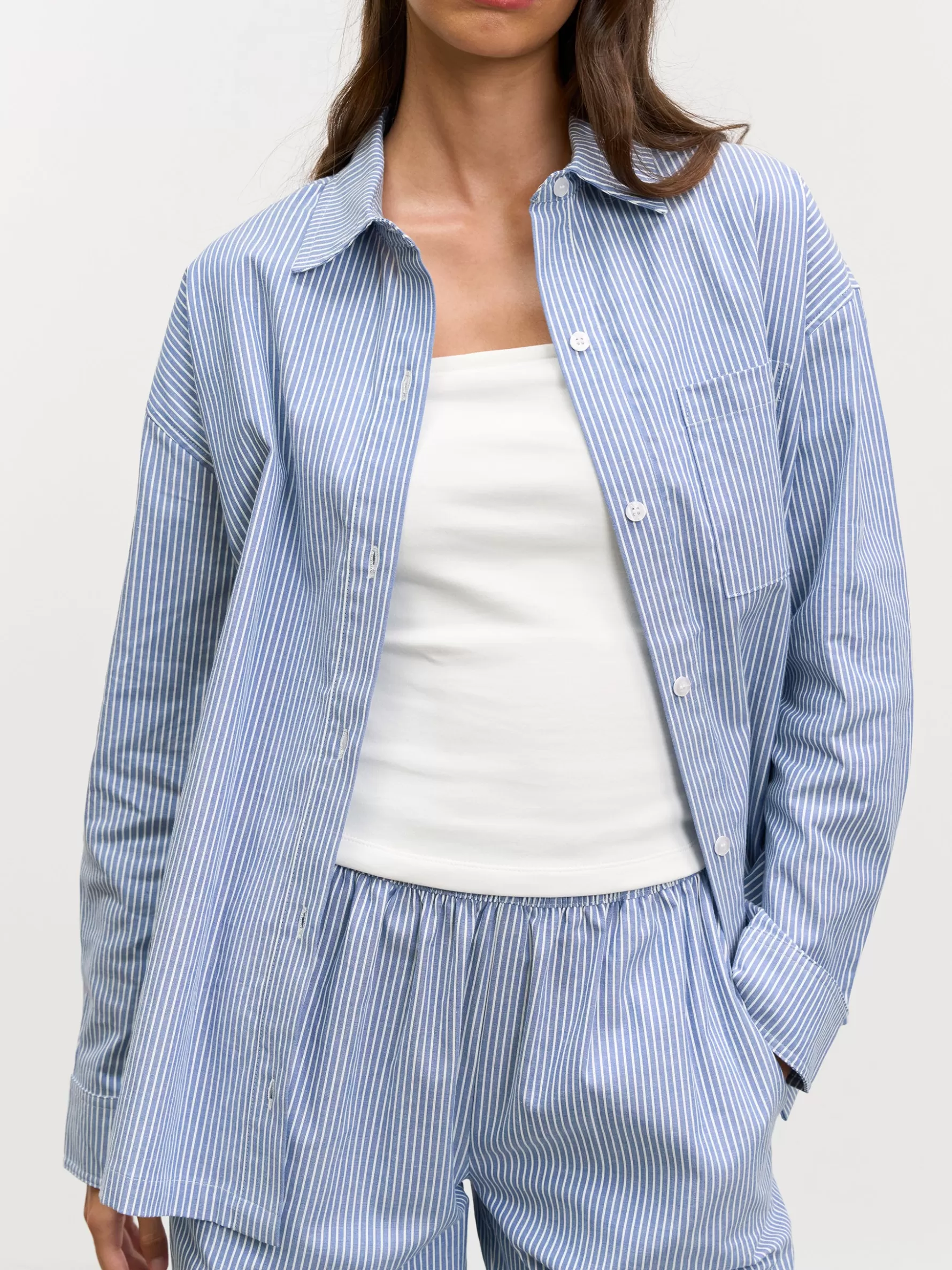 Women ARNE Womens Relaxed Stripe Cotton Shirt -