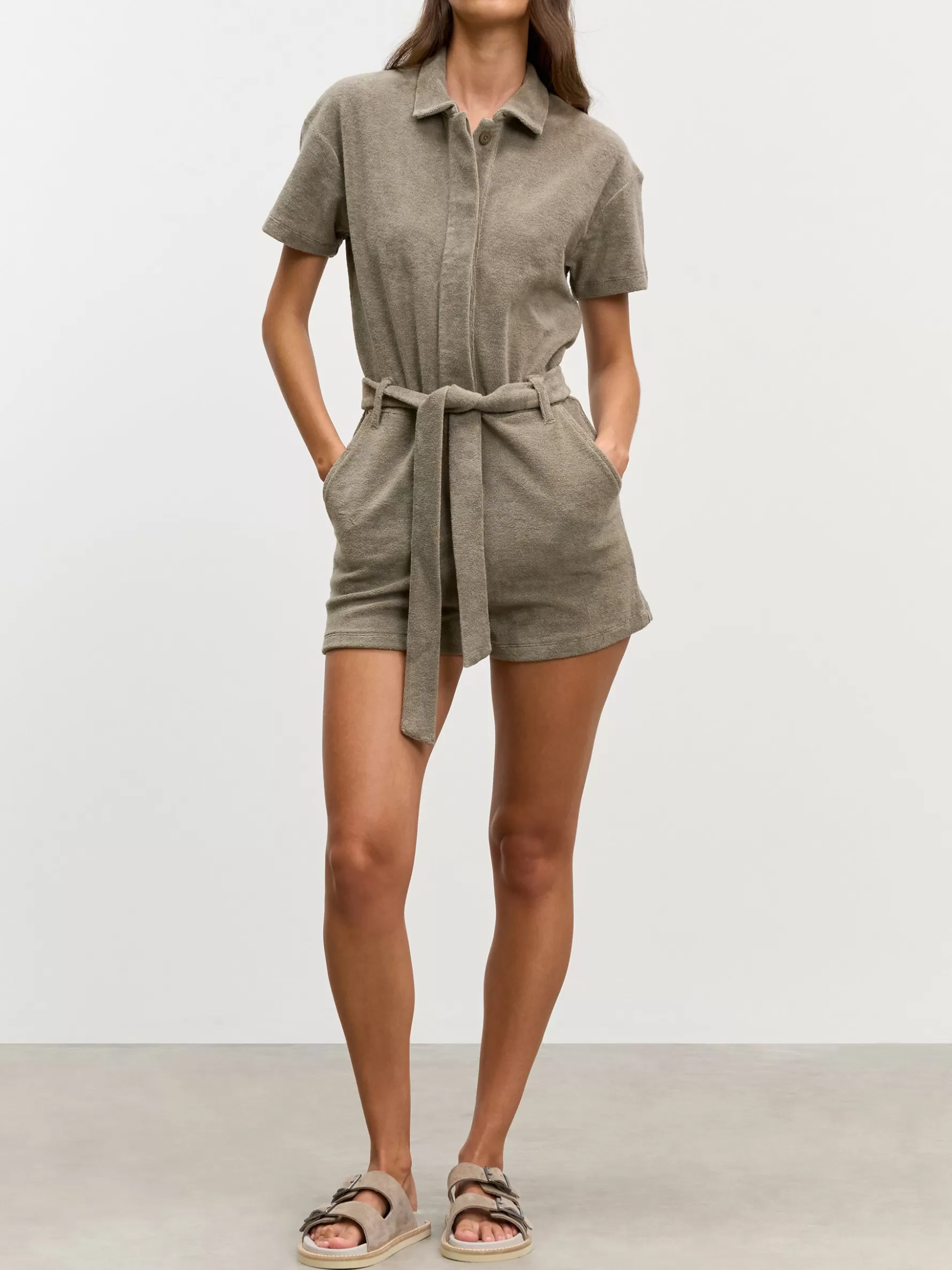 Women ARNE Womens Towelling Playsuit -