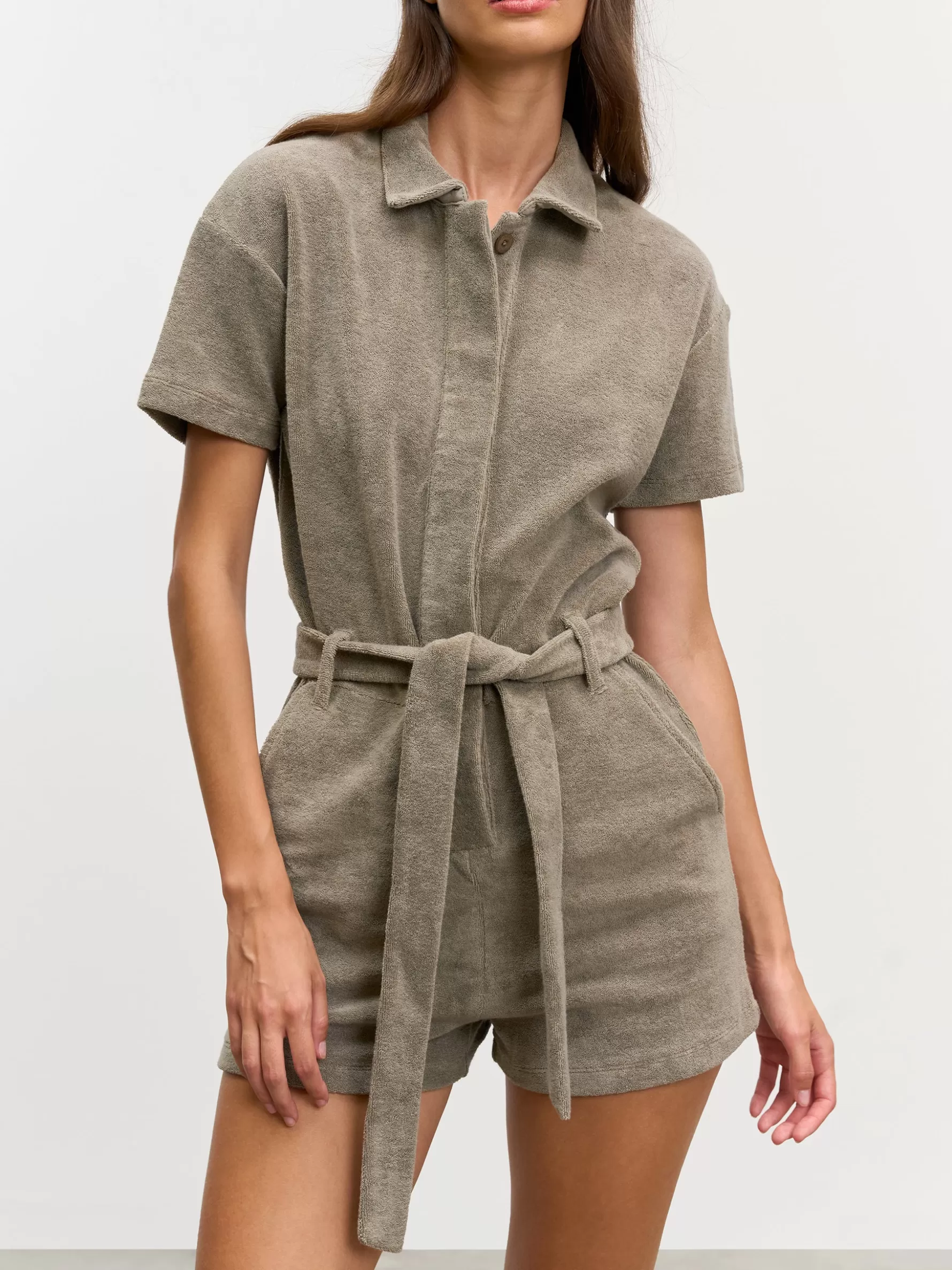 Women ARNE Womens Towelling Playsuit -